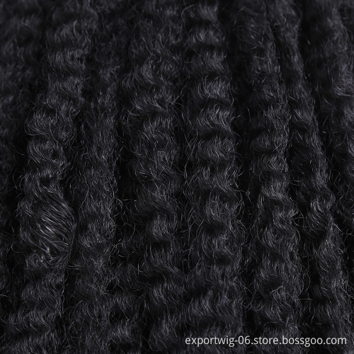 Marley Twist Crochet Hair Synthetic Kinky Twist Crochet Hair Extensions Marley Crochet Faux Locks Hair For Women